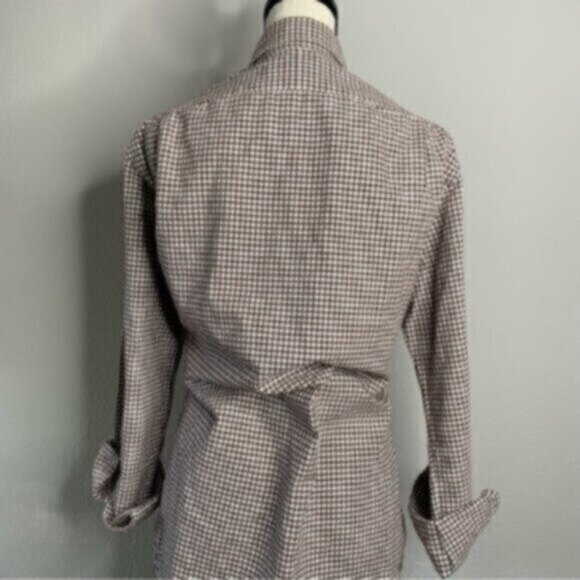 Ralph Lauren Brown & White Checkered Button-Down Shirt - Picture 10 of 15